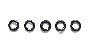 3FI206-MB: Jump Ring Matte Black 3mm 22GA - 180PC/ (5GM)