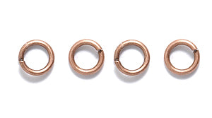 4FI221-AC: Jump Ring ANT CPPR 4mm 21ga -50PPK/1.9GM