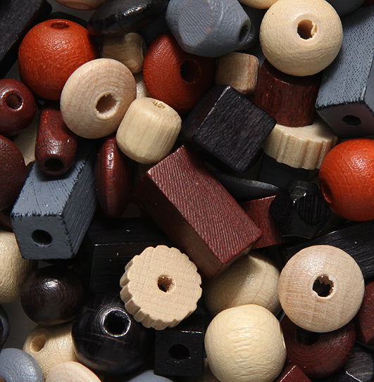 WO525-AR: CZ Wood Blue/Brwn Mix Assorted 50GM
