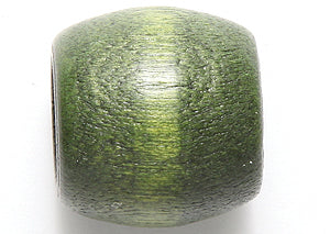 16NW188: Wood Barrel Green 16x17mm 8mmID 20PPK