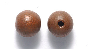 8WO158: CZ Wood Round DK Brown 8mm 400PC