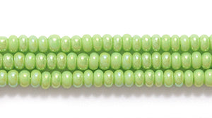 11SB580R: CZ Seed Bead Pale Green AB 11/0-1HK