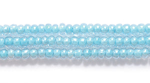 11SB787R: CZ Seed Bead Colorlined Green 11/0-1HK