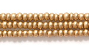 10SB953-MER: CZ Seed Bead Silky Gold 10/0-1HK