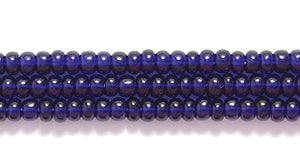 11SB279R: CZ Seed Bead Trans Deep Cobalt 11/0 - 1HK