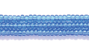 11SB274R: CZ Seed Bead Trans Sapphire 11/0-1HK