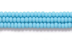 11SB164-MR: CZ Seed Bead Op Turquoise Blue Matte 11/0-1HK