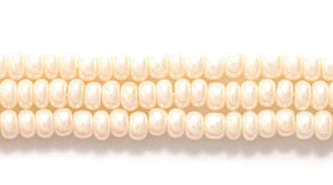 10SB652R: CZ Seed Bead Pearl Eggshell 10/0-1HK