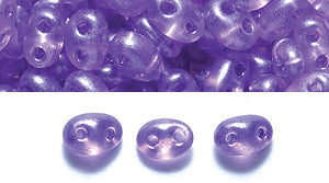 74SB298 TAR: CZ Twin 2-H Terra Trans Pearl Lilac 2.5x5 50GM