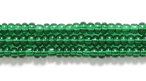11SB284R: CZ Seed Bead Trans Xmas Green 11/0 1HK