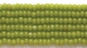 11SB183-OCR: CZ Seed Bead True Cut Op Olive Green 11/0-1HK