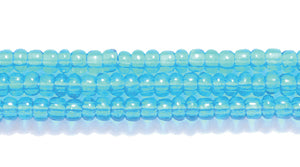11SB264R: CZ Seed Bead Trans Aqua 11/0-1HK