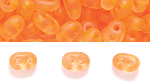 74SB638 N2R: CZ Twin 2-H SB Trans Neon Orange 2.5x5mm 50GM