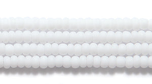11SB112-MR: CZ Seed Bead Op White Matte 11/0-1HK