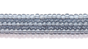 11SB205R: CZ Seed Bead Trans Grey 11/0-1HK