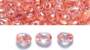 74SB3736R: CZ Twin 2-H Coated Peach Line Sfinx 2.5x5 50GM