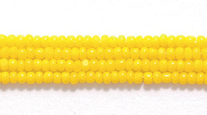13SB126-CR: CZ Seed Bead Charlotte True Cut DK Yellow 13/0-1HK