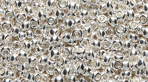 11SB813-SSR: CZ Seed Bead Sterling Silver 11/0-10GM