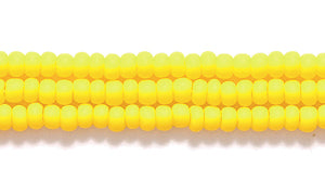 11SB126-MR: CZ Seed Bead Op DK Yellow Matte 11/0-1HK