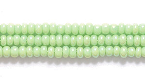11SB581R: CZ Seed Bead Lime Green AB 11/0-1HK