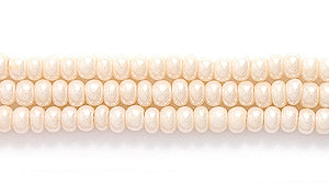 11SB652R: CZ Seed Bead Pearl Eggshell 11/0-1HK