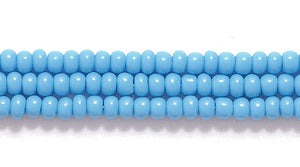11SB165R: CZ Seed Bead Op DK Turquoise Blue 11/0-1HK