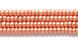 11SB856R: CZ Seed Bead Copper Full Coated 11/0-1HK