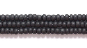 11SB109-MR: CZ Seed Bead Op Black Matte 11/0-1HK
