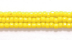 9SC122R: CZ Seed Bead 3-cut Opaque LT Yellow 9/0-1HK