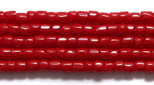 9SC144R: CZ Seed Bead 3-cut Opaque MED Red 9/0-1HK