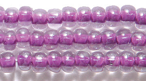 6SB795-VR: CZ Seed Bead Colorlined DK Violet 6/0-6STR