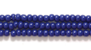 10SB178R: CZ Seed Bead Opaque Navy Blue 10/0-1HK