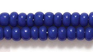6SB176R: CZ Seed Bead Opaque Royal Blue 6/0-6STR