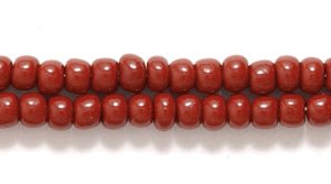 8SB154R: CZ Seed Bead Opaque MED Brown 8/0-1HK