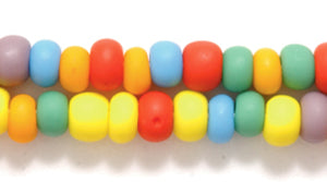 6SB100-MR: CZ Seed Bead Mixed Colors Matte 6/0-6STR