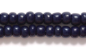 6SB179R: CZ Seed Bead Opaque Deep Navy Blue 6/0-6STR
