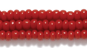 8SB148R: CZ Seed Bead Opaque Brick Red Mahogany 8/0-1HK