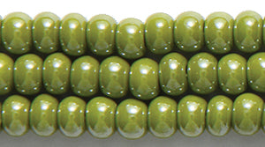 6SB383-OVR: CZ Seed Bead Sfinx Olive Green 6/0-6STR