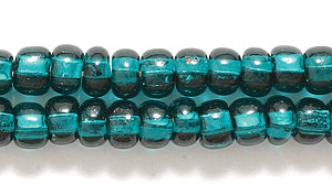 6SB487R: CZ Seed Bead SIL-Line Emerald 6/0-6STR