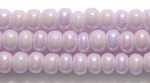 6SB591R: CZ Seed Bead Petal Pink Pale AB 6/0-6STR