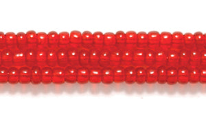 10SB244R: CZ Seed Bead Trans Ruby 10/0-1HK