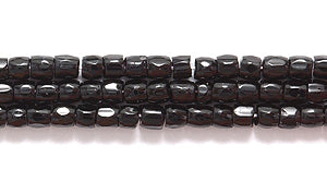 9SC109R: CZ Seed Bead 3-cut Opaque Black 9/0-1HK