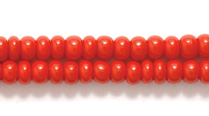 8SB144R: CZ Seed Bead Opaque MED Red 8/0-1HK