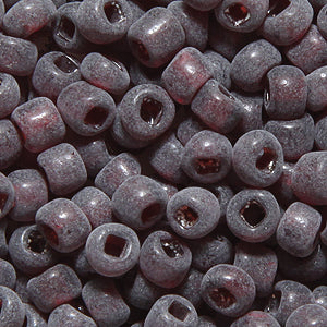 6SV259-3UR: Vin VEN TRNS Sepia #3 SQ-HOLE UNFIN 6/0 50GM