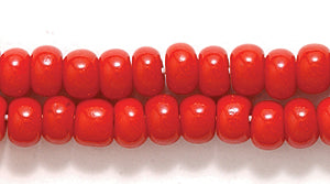 6SB146R: CZ Seed Bead Opaque DK Red 6/0-6STR