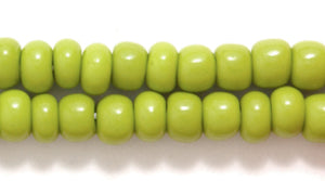 6SB183-OVR: CZ Seed Bead Opaque Olive Green 6/0-6STR