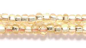 8SB452R: CZ Seed Bead SIL-Line LT Gold 8/0-1HK