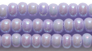 6SB595R: CZ Seed Bead Soft Lavender AB 6/0-6STR