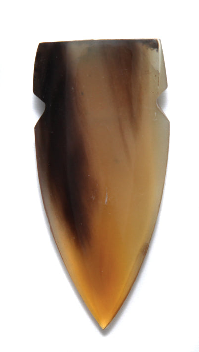 HR293-52N: Horn Spear Head Natural 25x52mm 2 Inch 4 Pieces