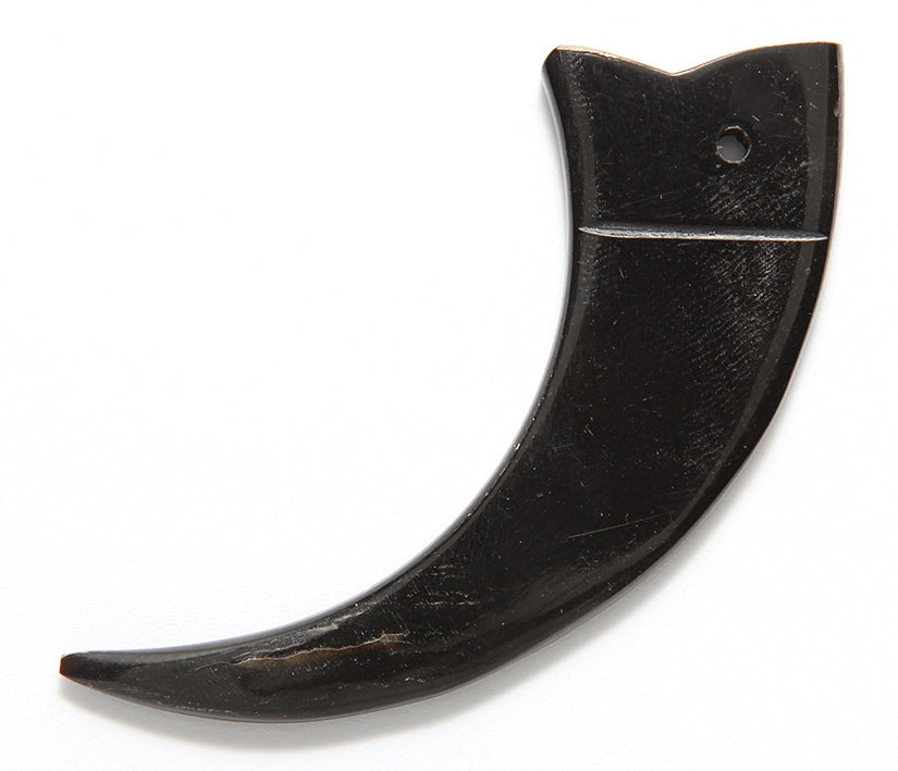 HR342: Horn Claw Shape Black 80mm Average 2 Pieces